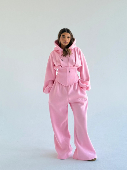 Miasaki Snatched Corset Hoodie and Pants Set