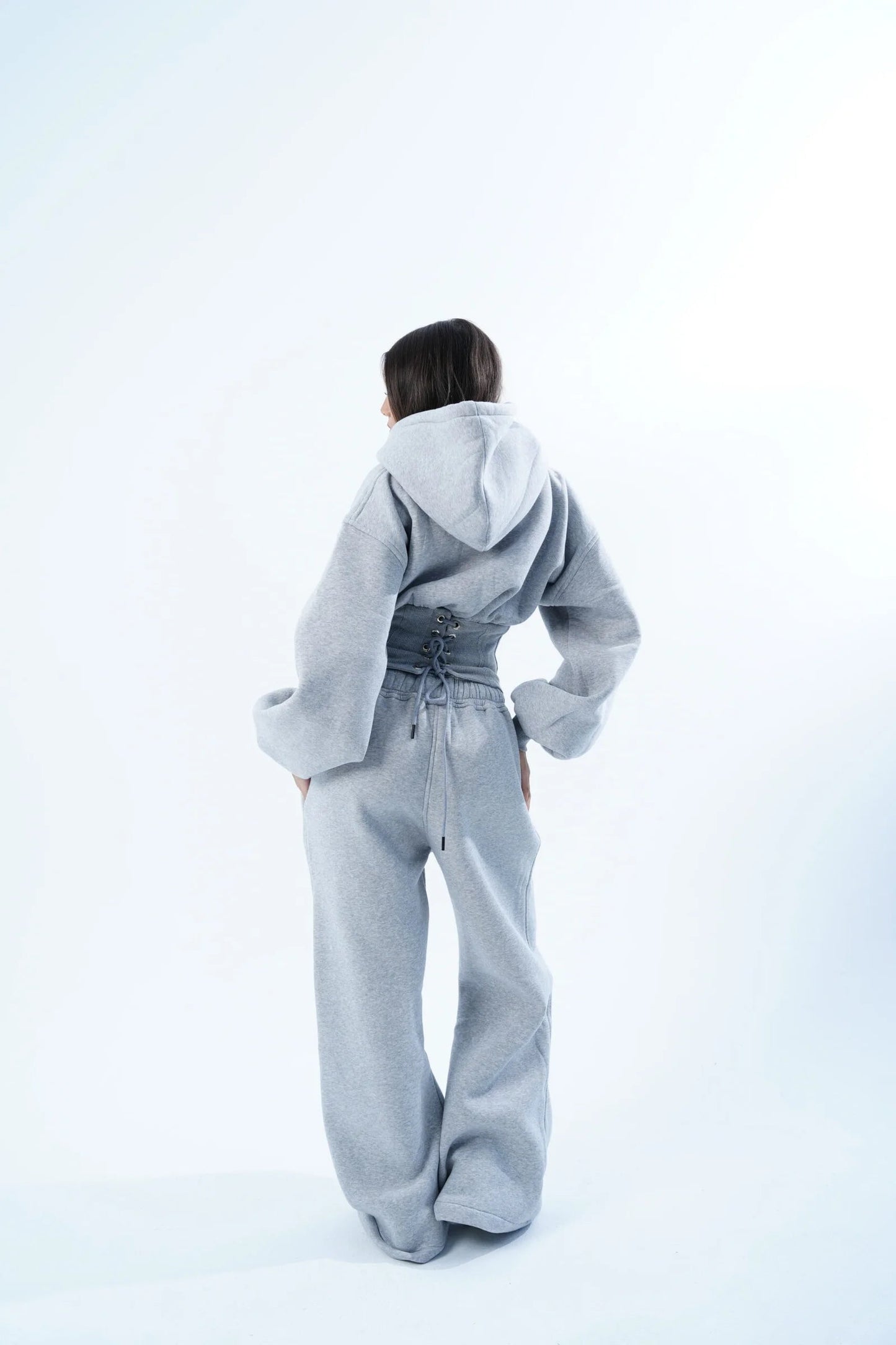 Miasaki Snatched Corset Hoodie and Pants Set