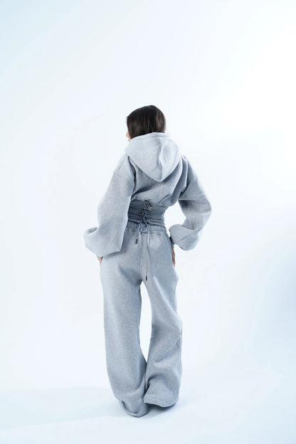 Miasaki Snatched Corset Hoodie and Pants Set